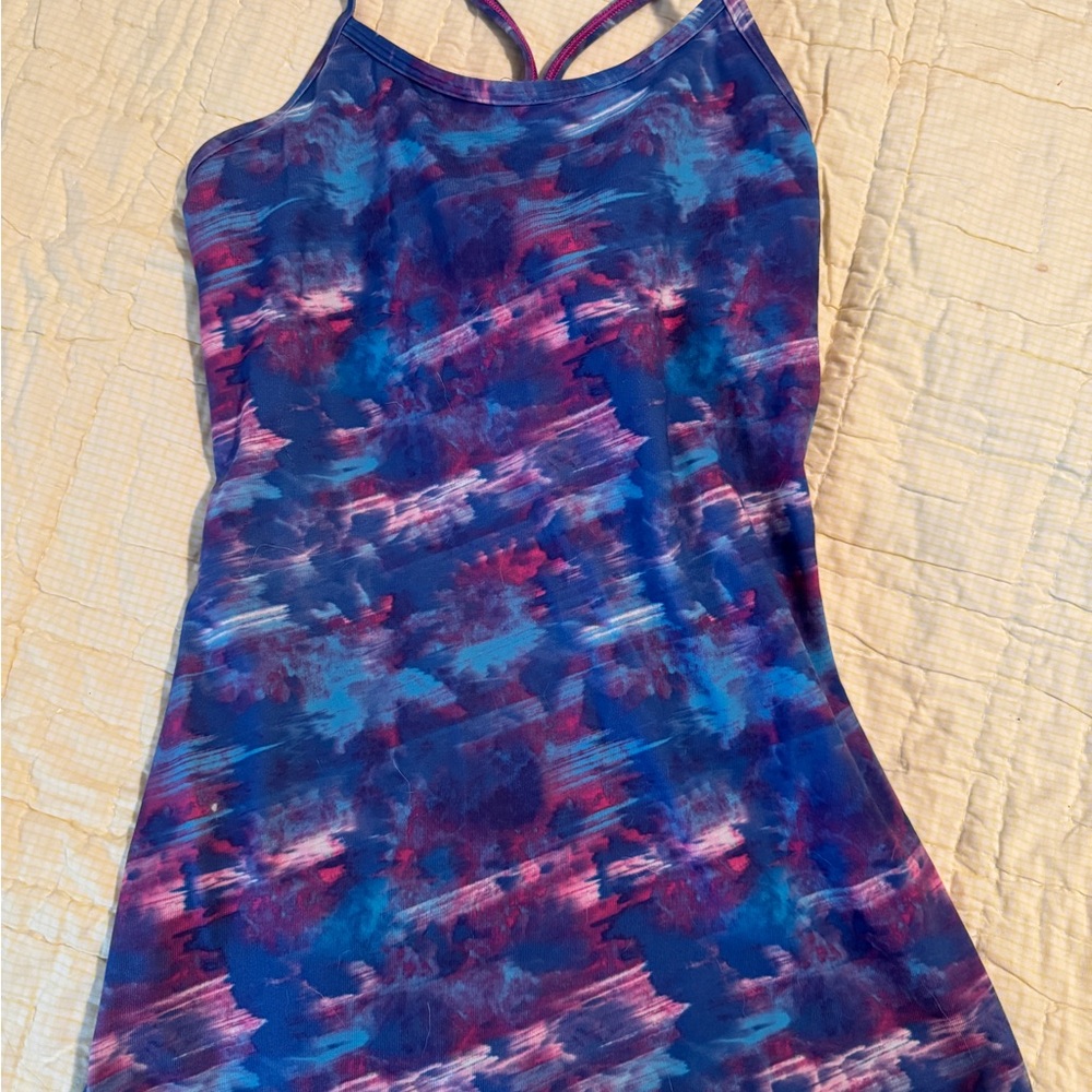 Ivivva Pink and Blue Strappy Dress